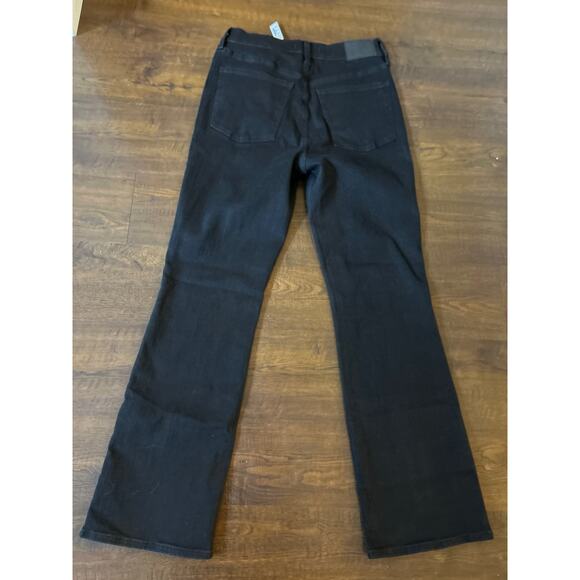 Madewell Tall Kick Out Crop Jeans Black Size 29 - Picture 5 of 6